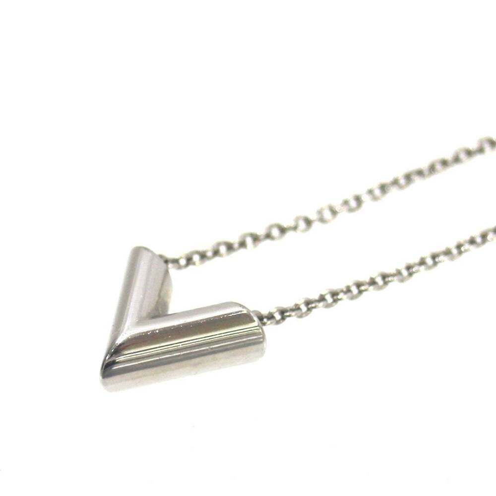 LOUIS VUITTON Silver Necklace - Picture 4 of 6